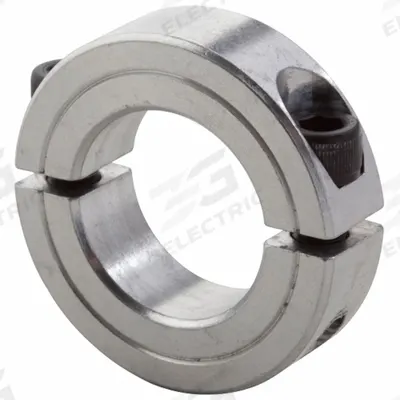 CLIMAX METAL PRODUCTS Shaft Collar: 2-Piece, Inch, Round, Clamp-On, 2 7/16 in Bore Dia - Aluminum Shaft Collars