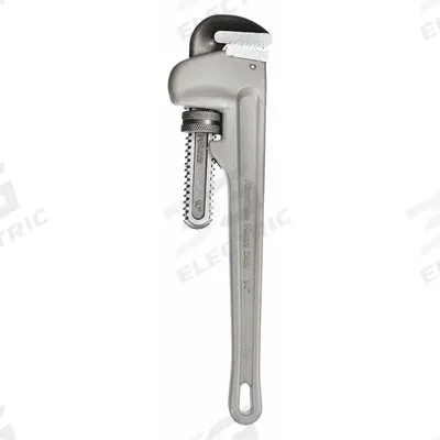 WESTWARD Pipe Wrench: Aluminum, 2 in Jaw Capacity, Serrated, 14 in Overall Lg - Straight Pipe Wrenches