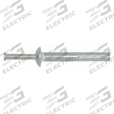 DEWALT Hammer Drive Pin Anchor: 1/4 in Dia, 1 1/2 in Overall Lg, Mushroom, Zamac Alloy - Metal Removable Nail Drive Anchors