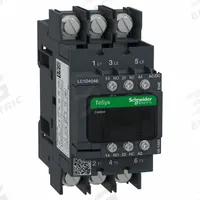 SCHNEIDER ELECTRIC IEC Contactor: Non-Reversing, 3 Poles, 3NO Contacts, 40 A, 120V AC/48V AC Coil (MPN LC1D40A6EHE). Key specifications — Brand: SCHNEIDER; Integrated Surge Suppression: Yes; Nominal Coil Voltage @ 60Hz: 48V AC.