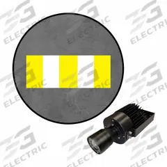 VISUAL WORKPLACE INC. Virtual Safety LED Walkway: Virtual Safety LED Walkway, Yellow/White Stripe (MPN 66-3139-601EX-PS402). Key specifications — Brand: VISUAL WORKPLACE INC.; Includes: LED Projector; Laser Color: White/Yellow; Watts: 50 W; Legend/Background Color: Yellow/White Stripe; Manufacturer Part Number: 66-3139-601EX-PS402; Product Type: Virtual Safety LED Walkway; Product Includes: Projector with Lens.