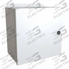 HAMMOND Electrical Enclosure: Steel, 10 in x 10 in x 6 in, NEMA 12/13/3R/4, w/Panel, Solid Cover (MPN EJ10106LG). Key specifications — Closure Method: Latches; Brand: HAMMOND; Knockouts: Not Included.