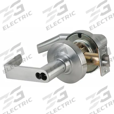 SCHLAGE Door Lockset: Storeroom Lever Locksets, Chrome - Electric Lever Locksets