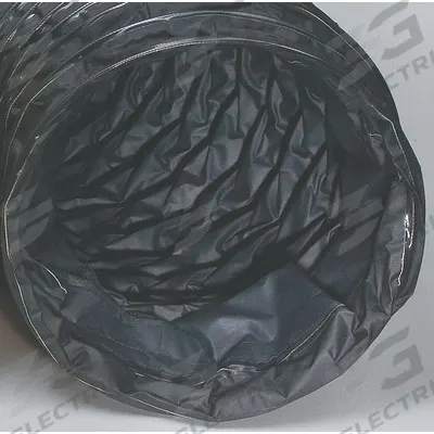 ALLEGRO Statically Conductive Duct: 20 in Dia, 15 ft Lg, Black - Ducts for Confined Spaces