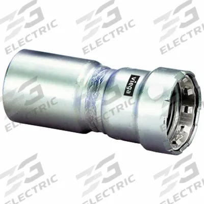 VIEGA MEGAPRESS Crimp Fitting: 2 in Pipe x 1 1/2 in Pipe Size, FTG x Press-fit - Stainless Steel Press Fittings