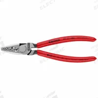KNIPEX Crimper: Insulated Single Ferrules/Non-Insulated Single Ferrules, Mandrel Crimp, 24 AWG (MPN 97 71 180). Key specifications — attr513948: Mandrel Crimp; attr513949: Non-Insulated Single Ferrules; attr510596: KNIPEX.