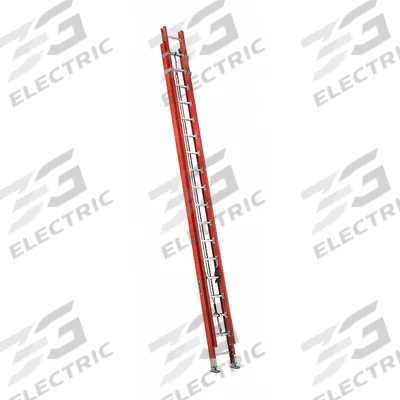 LOUISVILLE LADDER Extension Ladder: 36 ft Ladder Size, Fiberglass, 300 lb Load Capacity - Non-Conductive Fiberglass Extension Ladders