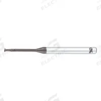 OSG Corner Radius End Mill: Carbide, WXS Coated, 2 Flute, 1 mm Mill Dia, 0.8 mm LOC, 0.3 mm Rad (MPN 3101022)