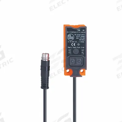 IFM Capacitive Proximity Sensor: M8, PNP, PNP, IO-Link - Rectangular Sensors with Pigtail Connectors