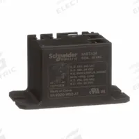 SCHNEIDER Enclosed Power Relay: Surface (Top Flange) Mounted, 24V AC, SPDT, 5 Pins/Terminals (MPN 9AS7A24). Key specifications — Brand: SCHNEIDER; Base Type: Square; Mounting Style: Panel Flange; Electrical Connection: Faston Terminal; Manufacturer Part Number: 9AS7A24; Operating Current: 10 A at 277V AC-5a (NO Ballast); Series: 9A Power Series.