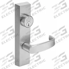 SARGENT Mechanical Exit Device Trim: 48 in Max Door Wd, Chrome (MPN 713-8 ETL RHRB 26D). Key specifications — Product Type: Mechanical Exit Device Trim; Ligature Resistance: Not Ligature-Resistant; Brand: SARGENT; Outside Trim Type: Lever; Exit Device Style: Lever; ADA Compliant: Yes.
