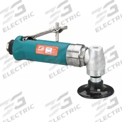DYNABRADE Air Disc Sander: 3 in Pad, Locking, Heavy Duty, 1.3 hp, 41 cfm, Right Angle Grip, Fixed (MPN 54400). Key specifications — attr1320237: DYNABRADE; attr1320246: Rear.