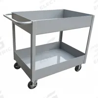 APPROVED VENDOR Utility Cart: 1,200 lb, 36 in L x 24 in W Shelf, 2 Shelves, Gray, Flat (MPN 2GMH8). Key specifications — Caster/Wheel Configuration: (2) Swivel; Brand: APPROVED VENDOR; Caster Wheel/Tread Material: Polyurethane.