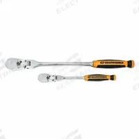 GEARWRENCH Hand Ratchet: Pear, Reversible, Full Polish Chrome, 4° Min Arc Swing, Non-Magnetic (MPN 81204T). Key specifications — attr1205598: Reversible; attr1205605: Quick-Release Not Included; attr1205626: Full Polish Chrome; attr1205607: Pear; attr1205624: GEARWRENCH.