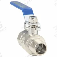 APPROVED VENDOR Manual Two-Way Ball Valve: 1/2 in, Nickel-Plated Brass, Straight, MNPT x FNPT, Lever (MPN G-MPC-50). Key specifications — Brand: APPROVED VENDOR; Handle: Lever.