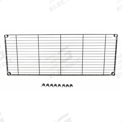 APPROVED VENDOR Shelving: For 3TPC8/3TPD3, For 3TPC8/3TPD3, 175 lb Cap, Powder Coated, Black - Shelves for Utility Carts with Wire Shelves