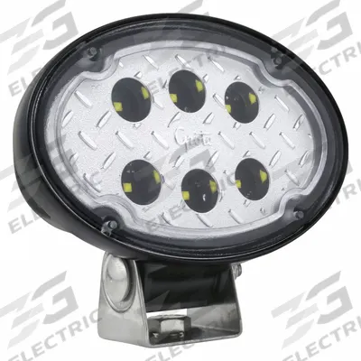 GROTE CloseRange eOval 2000: Oval, LED, Deutsch DT, 5 15/16 in Overall Dia - Vehicle Standard Spotlights