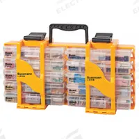 BUSSMANN Fuse Kit: Includes Series ATC/ATM/ATM-LP/FMX/MAX, Automotive Fuses, 2 A – 300 A Range (MPN Fuse-Caddy2). Key specifications — Fuse Series Included: MAX; Tool Included: None; Brand: BUSSMANN.