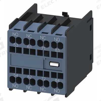 Siemens Auxiliary Switch: 2NO/2NC, Front Mount, Front-Mounted - Siemens Auxiliary Contacts