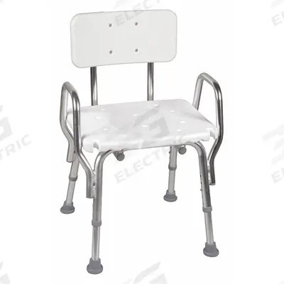 DMI Shower Chair: Plastic, 19 in Max. Seat Wd, 350 lb Wt Capacity (MPN 522-1733-1900) - Shower Chairs
