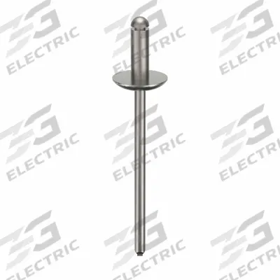 APPROVED VENDOR Blind Rivet,1 15/23" L,1/8" dia,PK500: Inch, 1 21/32 in Overall Lg, 11/32 in Body Lg - Large Flange Blind Rivets