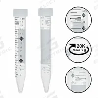 APPROVED VENDOR Centrifuge Tube: Centrifuge Tube, Polypropylene, 15 mL Capacity - mL, Conical, HDPE (MPN C2915-W). Key specifications — Brand: APPROVED VENDOR; Graduated: Yes; Closure Color: Natural; Includes: Flat Screw Cap; Includes Closure: Yes; Body Color: Colorless; Bottom Shape: Conical; Body Material: Polypropylene.