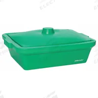Ice Bucket with Lid: 9 L Capacity, Rectangular, Ethylene Vinyl Acetate, Green, 7 in Overall Ht (MPN 04393-78). Key specifications — Color: Green; Material: Ethylene Vinyl Acetate; Brand: COLE PARMER; Product Type: Ice Bucket with Lid; Shape: Rectangular.