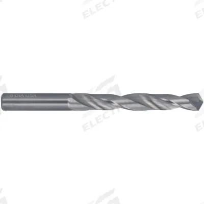 CLEVELAND Jobber Length Drill Bit: 7/16", 118° 4-Facet Point, Solid Carbide - Solid Carbide Jobber-Length Drill Bits for Horizontal Drilling