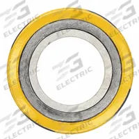 Spiral Wound Flange Gasket: Graphite Filler, 304 Stainless Steel Winding, For 6 in Pipe, 9 7/8 in OD (MPN CGI). Key specifications — Brand: FLEXITALLIC.