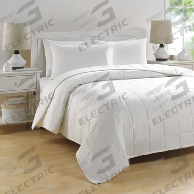 MARTEX Blanket: King, 106 in Overall Lg, 94 in Overall Wd, T130, Polyester, White - Duvet Inserts