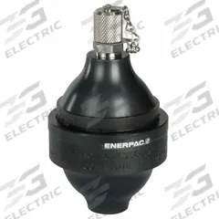 ENERPAC Diaphragm Accumulator: Pre-Charged, 7.7 cu in Fluid Volume, 10.37 cu in (MPN ACL201A). Key specifications — attr98880: ENERPAC; attr95429: SAE #6; attr95430: 4.51 cu in @ 5000 psi.