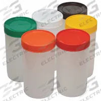CARLISLE Container with Pourer: Brown/Green/Orange/Red/White/Yellow, Polyethylene, Caps/Containers (MPN PS602N00). Key specifications — Material: Polyethylene; Color: White; Brand: CARLISLE; Includes: Caps.