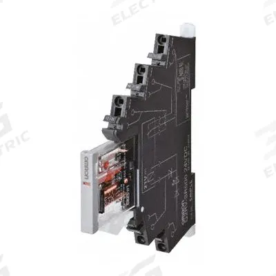 OMRON Slim Style Relays (next gen): 6 A Current Rating, 24V DC, Push-In Termination - Pre-Assembled Relay & Sockets