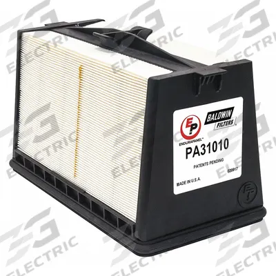 BALDWIN FILTERS Air Panel Filter: Panel, Engine, Rectangular, Panel, 11 3/8 in Overall Lg - Panel Engine Air Filters