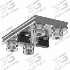 HEPCOMOTION GV3 Carriage: For 44 mm Rail Wd, Roller, GV3 Std Carriage, 35.8 mm Carriage Ht, Aluminum (MPN AU4434L180LBNS). Key specifications — Carriage Material: Aluminum; Roller Material: Stainless Steel; Size: 44; Brand: HEPCOMOTION; Features: Slide Lubricators; Type: GV3 Standard Carriage.