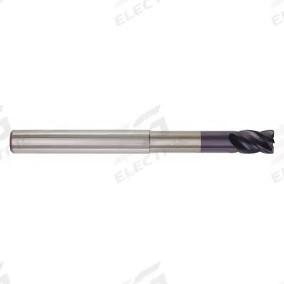 WIDIA HANITA Corner Radius End Mill: Carbide, TiAlN Coated, 4 Flute, 1" Mill Dia - Reduced-Neck Fast-Cutting Carbide Corner-Radius End Mills for Steel & Cast Iron