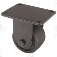 APPROVED VENDOR Plate Caster: Rigid, No Brake, Polypropylene, 3 in Wheel Dia, 1 3/4 in Wheel Wd (MPN 20PB03201R). Key specifications — Wheel Bearing Type: Roller; Wheel/Tread Color: Black; Brand: APPROVED VENDOR; Caster Type: Rigid.