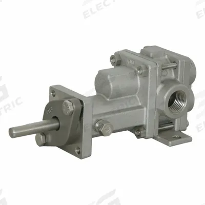 PULSAFEEDER Rotary Gear Pump Head: 316 Stainless Steel, 1/2" FNPT, Metal Alloy, 316 SS - C-Face Mount Gear Pump Heads