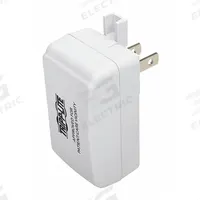 TRIPP LITE USB Wall Outlet Charger: 100 to 240V AC, 1 Output Connectors, White (MPN U280-001-W2-HG). Key specifications — Power Requirement: 100 to 240V AC; Output Connection Type: (1) USB 2.0 Type A Female; Color: White; Brand: TRIPP LITE.