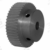 DAYTON Timing Pulley: Modified Curvilinear, Fixed, For GT Timing Belt Section, For 9 mm Belt Wd (MPN 48-3P09M6A8). Key specifications — Brand: DAYTON; Finish: Clear Anodized; For Belt Series: Powerhouse®.