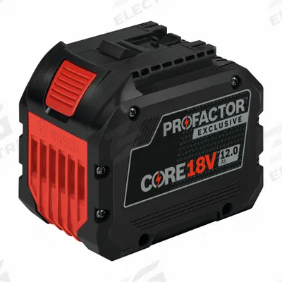 BOSCH Battery: CORE18V, 12 Ah, Battery Included - Bosch Cordless Tool Batteries