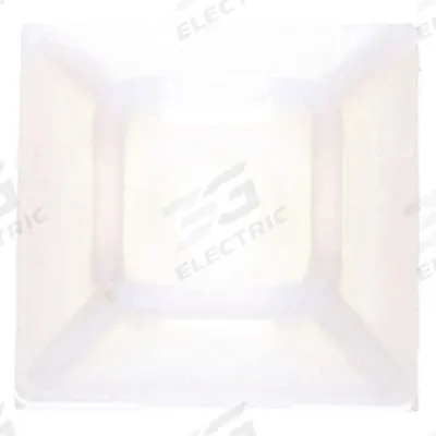 3M Cable Tie Base: 0.21 in Slot Wd, 0.06 in Slot Ht, 0.74 in L x 0.74 in W x 0.22 in H - Adhesive Mount Cable Tie Bases