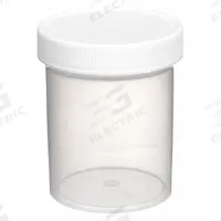 QORPAK Laboratory Jar: Polypropylene, Polypropylene, 4 fl oz, 56 mm Body Dia, 70 mm Ht, Non-Sterile (MPN PLC-03701). Key specifications — Brand: QORPAK; Clarity: Translucent; Closure Included: Yes; Pre-Cleaned: None.