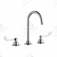 ELKAY Handle-Operated Faucet: Elkay®, Brass, Centerset, Deck, 3 Mounting Holes, 1.5 gpm Flow Rate (MPN LK800LGN05T4). Key specifications — Series: Elkay®; Brand: ELKAY.