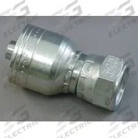 AEROQUIP Hydraulic Crimp Fitting: Steel x Steel, Straight, -12 For Hose Dash Size, Metric x Crimp (MPN 4S20DL12). Key specifications — Fitting Gender: Female x Genderless; Fitting Connection Type: Metric x Crimp; Brand: AEROQUIP; Thread Size: M30-2; For Hose Dash Size: -12.