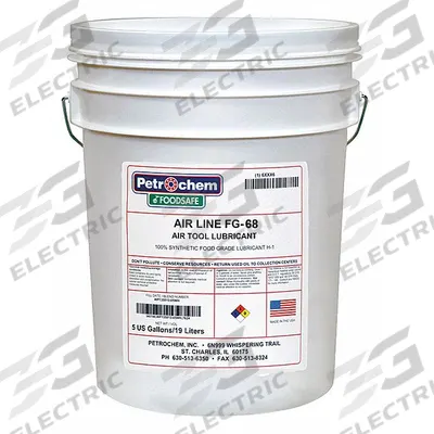 PETROCHEM Air Tool Oil: Synthetic, -63°F Min. Op Temp., 485°F Max. Op Temp., NSF H1 - Air Tool Lubricants