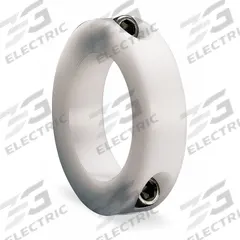 DAYTON Shaft Collar: 2-Piece, Inch, Round, Clamp-On, 2 in Bore Dia, 3 in Collar Outside Dia, Plastic (MPN 1F596). Key specifications — Brand: DAYTON.