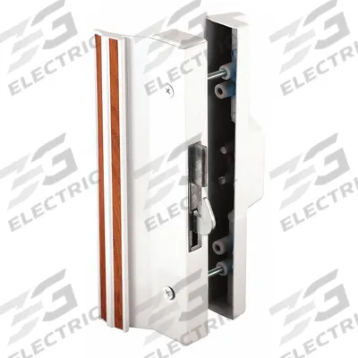 PRIME-LINE Sliding Door Lock: 2 1/2 in Lg, 3/4 in Wd - Recessed Handles for Sliding Doors