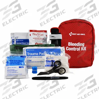 FIRST AID ONLY Bleeding Control Kit: Fabric Bag, 1 People Served - Bleeding Control Kits