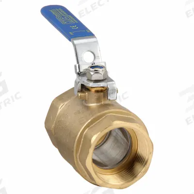 APPROVED VENDOR Manual Two-Way Ball Valve: 1 1/4 in, Brass, Straight, FNPT x FNPT, Two-Piece - Brass Ball Valves